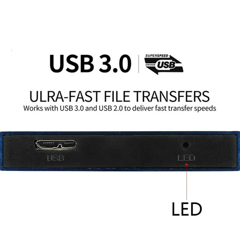 2.5 Mobile Festplatte USB3.0 SATA3.0 1 TB 2 TB HDD Disco Duro Externo Externe Festplatten für Laptop / Maco / PS4 / Xb