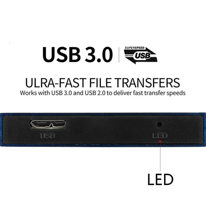 2.5 Mobile Festplatte USB3.0 SATA3.0 1 TB 2 TB HDD Disco Duro Externo Externe Festplatten für Laptop / Maco / PS4 / Xb