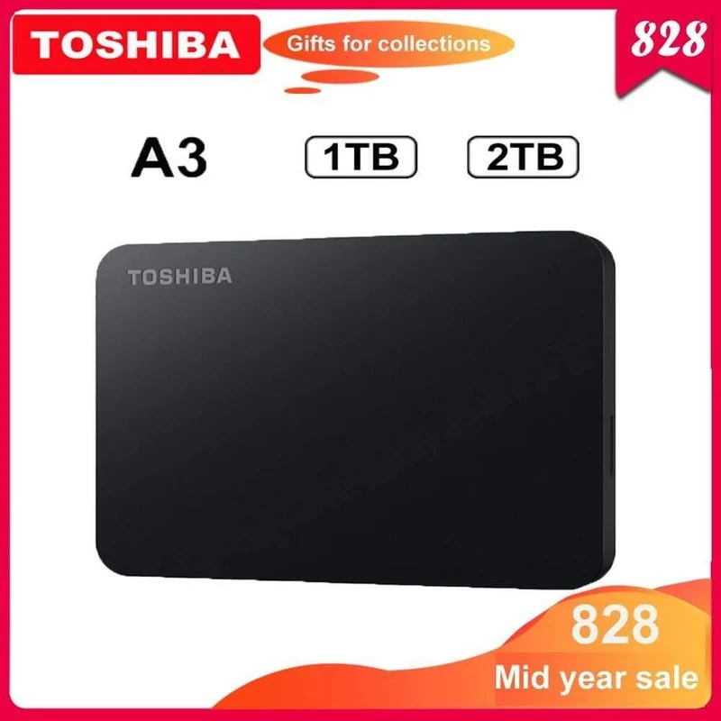 TOSHIBA Canvio Basics Festplatte 2.5 "A3 USB 3.0 Externe Festplatte 2 TB 1 TB Tragbare Festplatte Externe Disco Duro Externe Festplatte