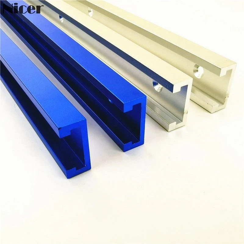 T-Schienen-Schlitz-Gehrungsschienenvorrichtung aus Aluminiumlegierung für Oberfräsen, Tischbandsägen, Holzbearbeitung, DIY-Werkzeug, Länge 300/400/500/600/800 mm