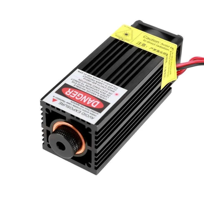 Laser 15w Kopflasermodul 15w 450nm Blu-ray Lasergravurmaschine Holzbearbeitungsmaschinenteile Heimwerkerwerkzeuge mit TTL-Stromversorgung