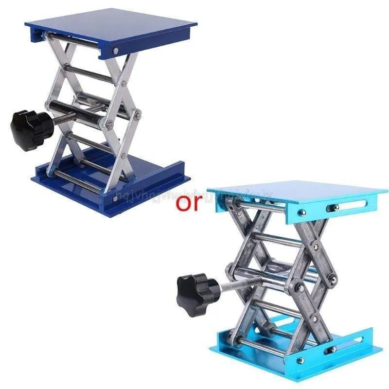 4 x 4 cm Aluminium-Router-Hubtisch, Holzbearbeitung, Gravur, Labor, Hebeständer, Rack-Hebebühne
