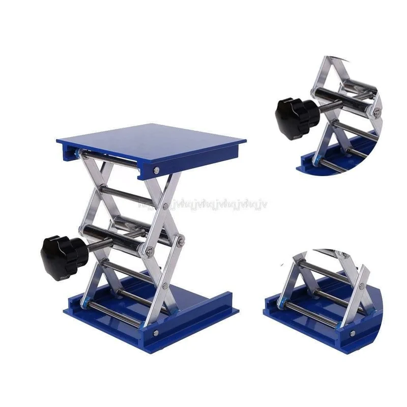 4 x 4 cm Aluminium-Router-Hubtisch, Holzbearbeitung, Gravur, Labor, Hebeständer, Rack-Hebebühne