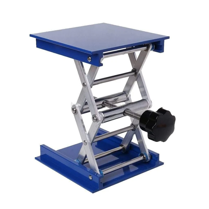 4 x 4 cm Aluminium-Router-Hubtisch, Holzbearbeitung, Gravur, Labor, Hebeständer, Rack-Hebebühne