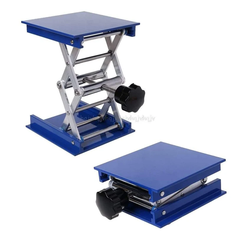 4 x 4 cm Aluminium-Router-Hubtisch, Holzbearbeitung, Gravur, Labor, Hebeständer, Rack-Hebebühne