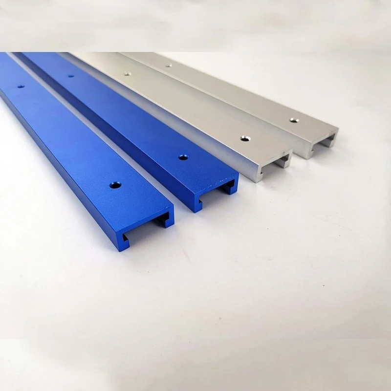 Rutsche aluminiumlegierung t-tracks modell 45 t slot und standard gehrung track stop holzbearbeitung diy werkzeug für router tisch länge 800mm