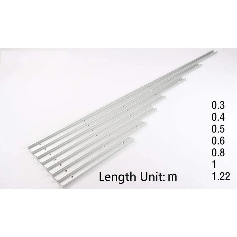Rutsche aluminiumlegierung t-tracks modell 45 t slot und standard gehrung track stop holzbearbeitung diy werkzeug für router tisch länge 800mm