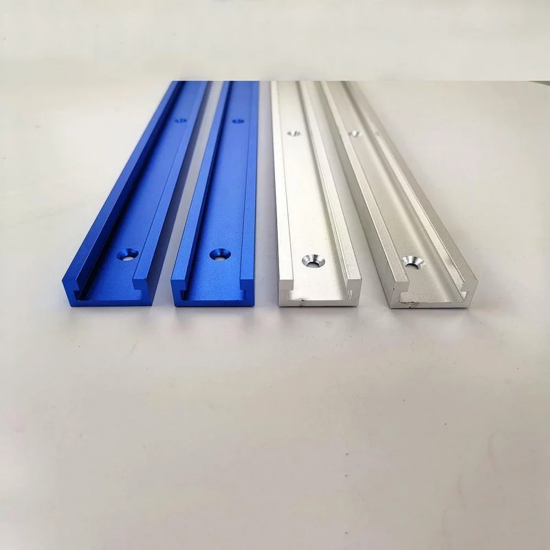 Rutsche aluminiumlegierung t-tracks modell 45 t slot und standard gehrung track stop holzbearbeitung diy werkzeug für router tisch länge 800mm