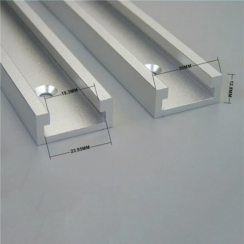 Rutsche aluminiumlegierung t-tracks modell 45 t slot und standard gehrung track stop holzbearbeitung diy werkzeug für router tisch länge 800mm