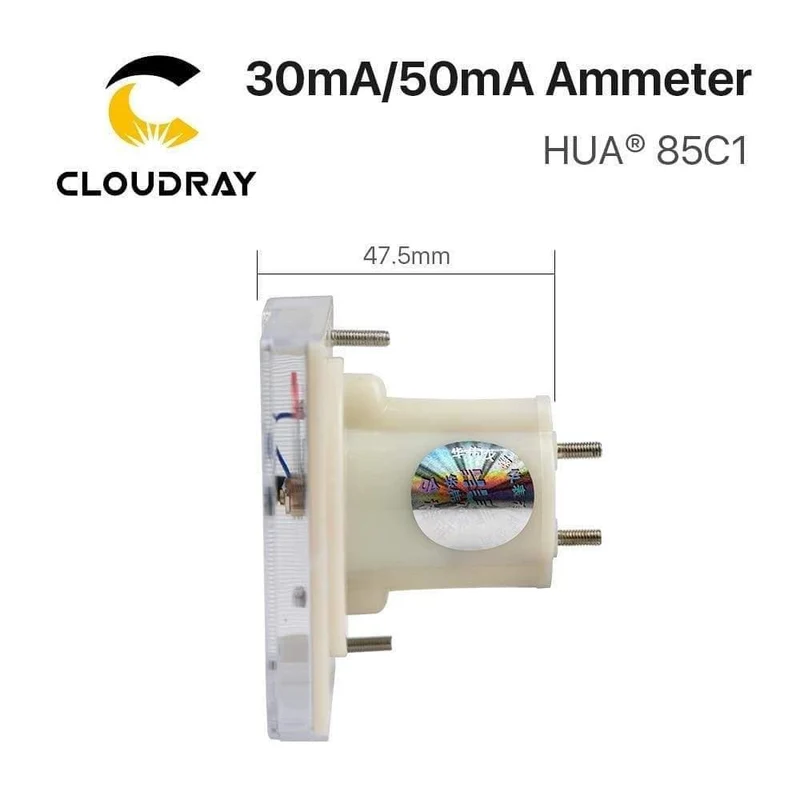 30mA 50mA Amperemeter HUA 85C1 DC 0-30mA 0-50mA Analog Amp Panel Meter Strom für CO2-Lasergravur-Schneidemaschine