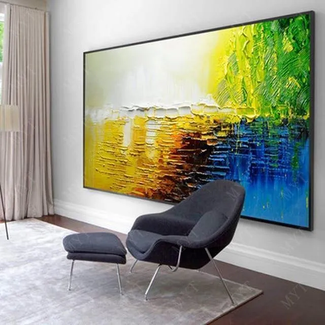 Malerei Messer Malerei Ölgemälde, abstrakt auf Leinwand 100 % manuelle Kunst moderne Kunst Wohnzimmer Wanddekoration