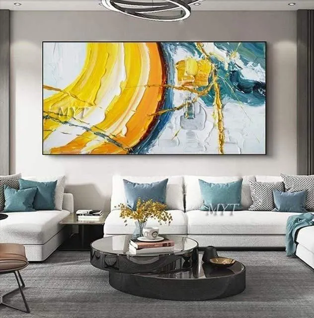 Malerei Messer Malerei Ölgemälde, abstrakt auf Leinwand 100 % manuelle Kunst moderne Kunst Wohnzimmer Wanddekoration