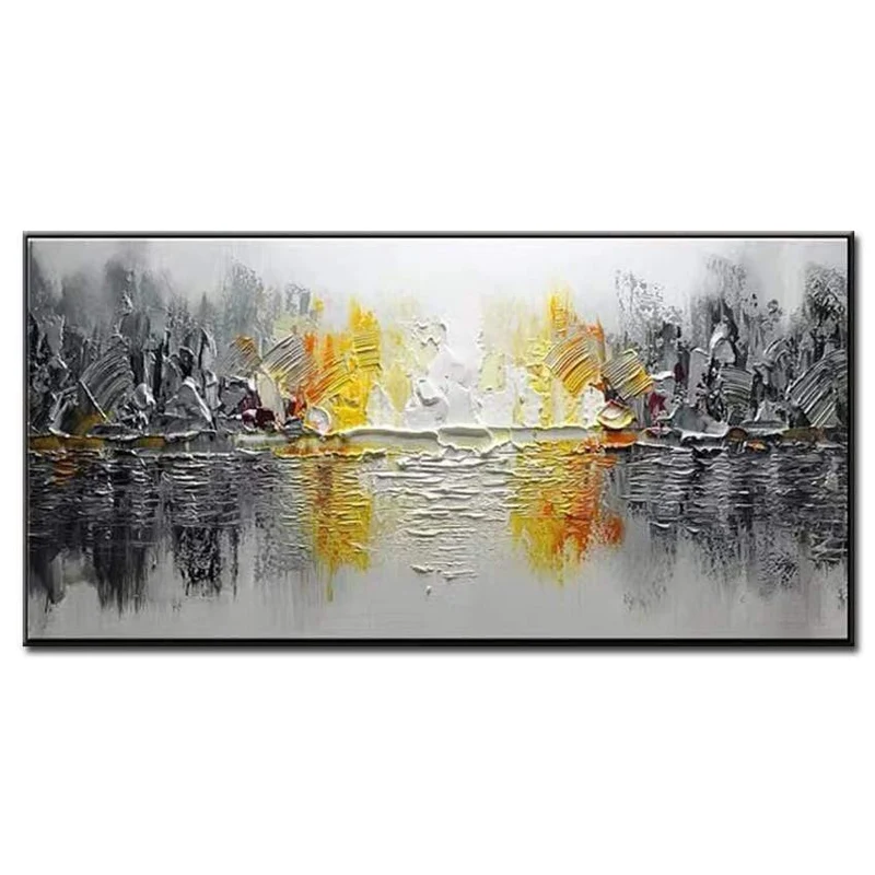 Malerei Messer Malerei Ölgemälde, abstrakt auf Leinwand 100 % manuelle Kunst moderne Kunst Wohnzimmer Wanddekoration
