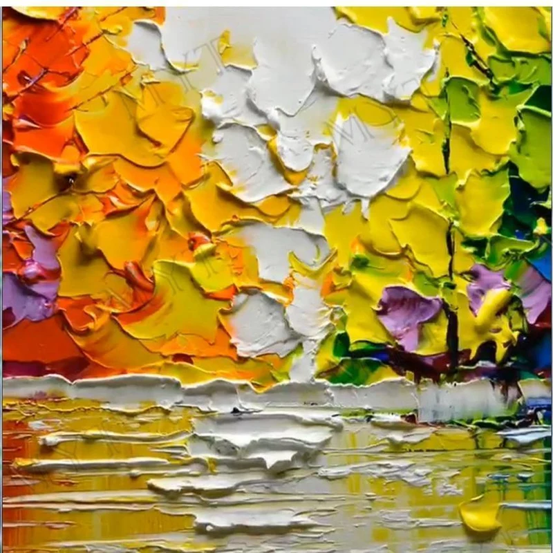 Malerei Messer Malerei Ölgemälde, abstrakt auf Leinwand 100 % manuelle Kunst moderne Kunst Wohnzimmer Wanddekoration