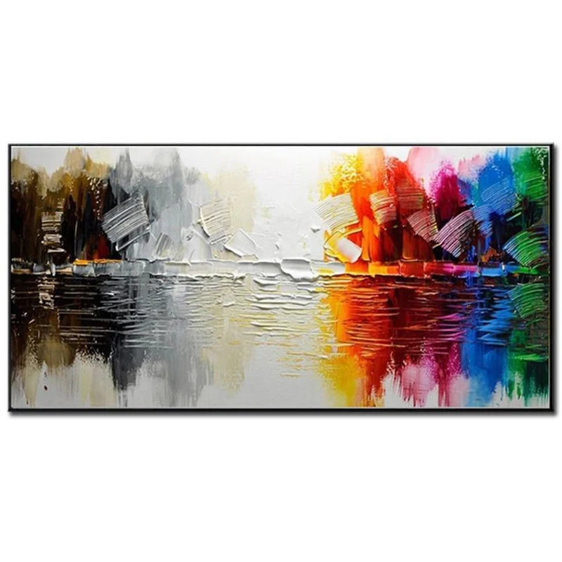 Malerei Messer Malerei Ölgemälde, abstrakt auf Leinwand 100 % manuelle Kunst moderne Kunst Wohnzimmer Wanddekoration