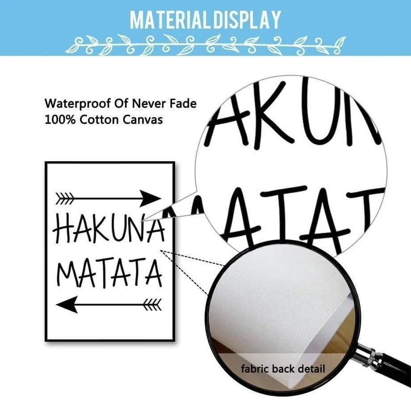 Eisbär Hakuna Matata Zitate Nordic Poster Wand Kunst Leinwand Malerei Poster Und Drucke Wand Bilder Für Baby Kinder Zimmer Dekor