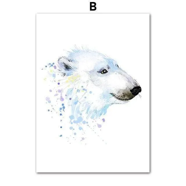 Eisbär Hakuna Matata Zitate Nordic Poster Wand Kunst Leinwand Malerei Poster Und Drucke Wand Bilder Für Baby Kinder Zimmer Dekor