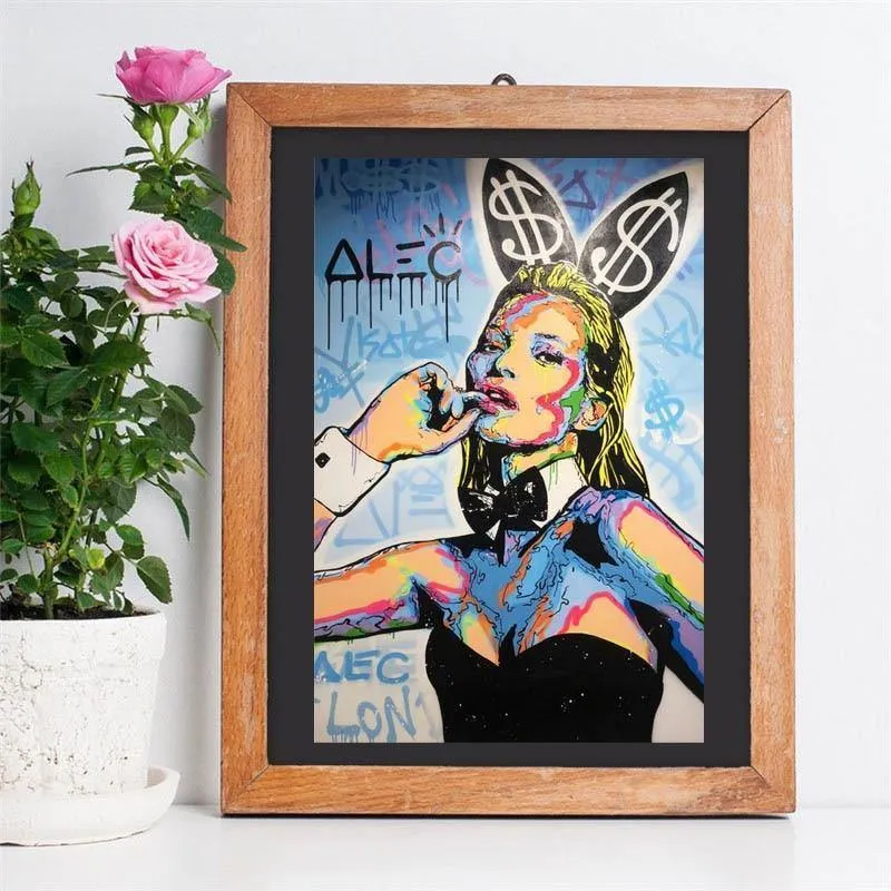 Kate Moss Playboyes ICON von Alec Monopolies Wandkunst, Leinwandposter, Drucke, Gemälde, Wandbilder, Büro, Wohnzimmer, Wohnkultur