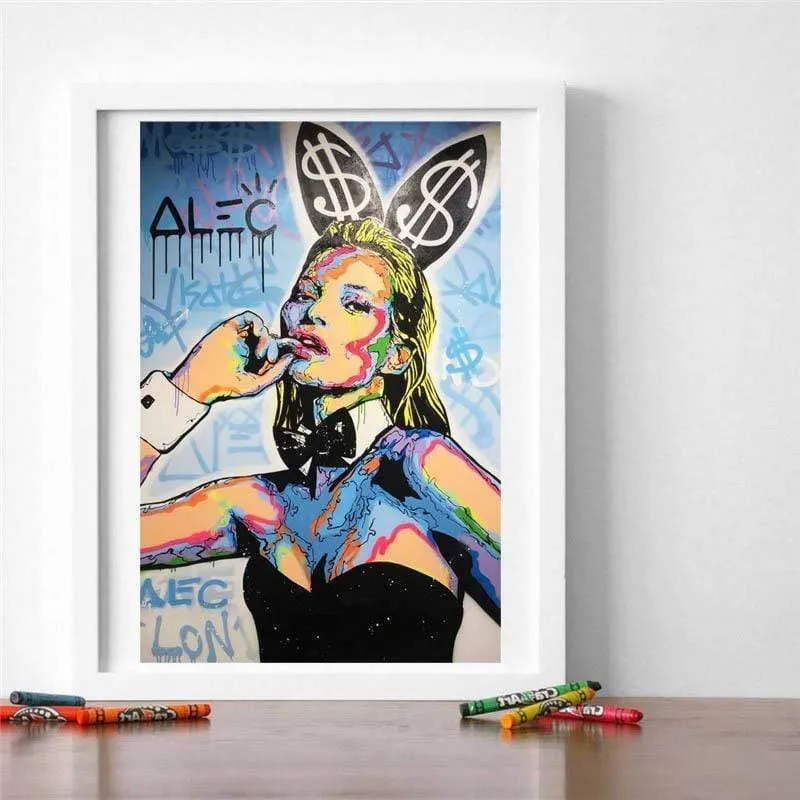 Kate Moss Playboyes ICON von Alec Monopolies Wandkunst, Leinwandposter, Drucke, Gemälde, Wandbilder, Büro, Wohnzimmer, Wohnkultur