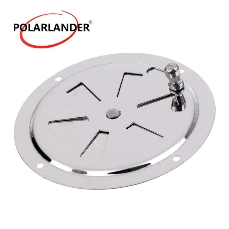 1 Stück Air Vent Großhandelspreis für RV Runde Louvered Ventilatorabdeckung Silber 4 Zoll Edelstahl 316 für Boot Marine 102mm