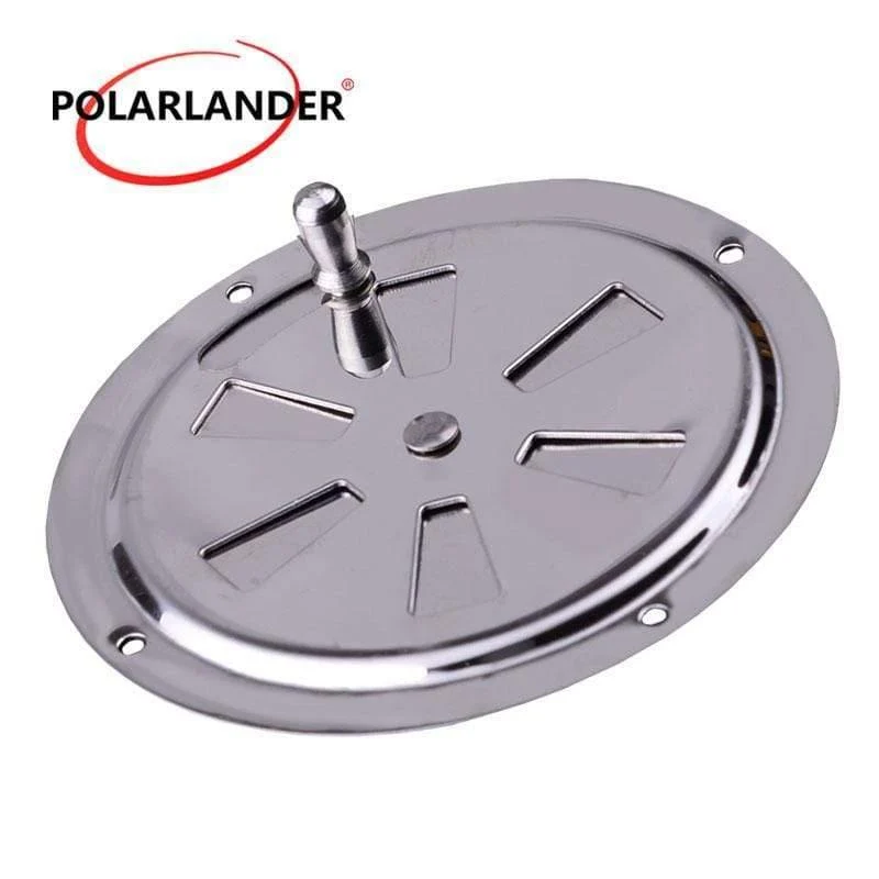 1 Stück Air Vent Großhandelspreis für RV Runde Louvered Ventilatorabdeckung Silber 4 Zoll Edelstahl 316 für Boot Marine 102mm