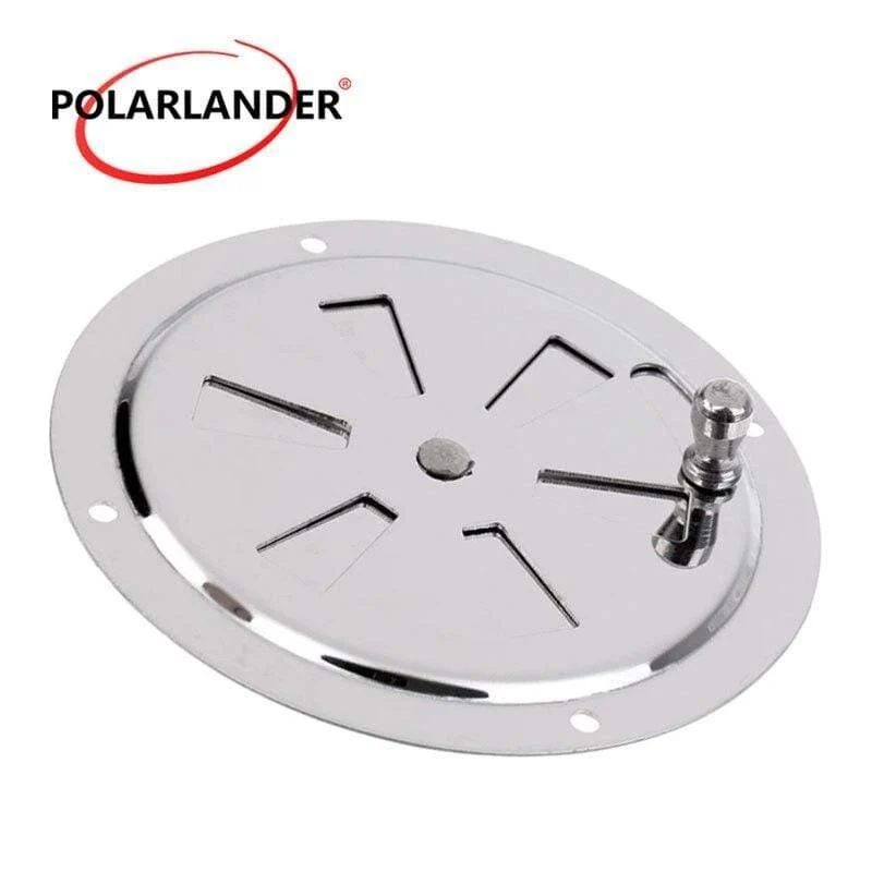 1 Stück Air Vent Großhandelspreis für RV Runde Louvered Ventilatorabdeckung Silber 4 Zoll Edelstahl 316 für Boot Marine 102mm