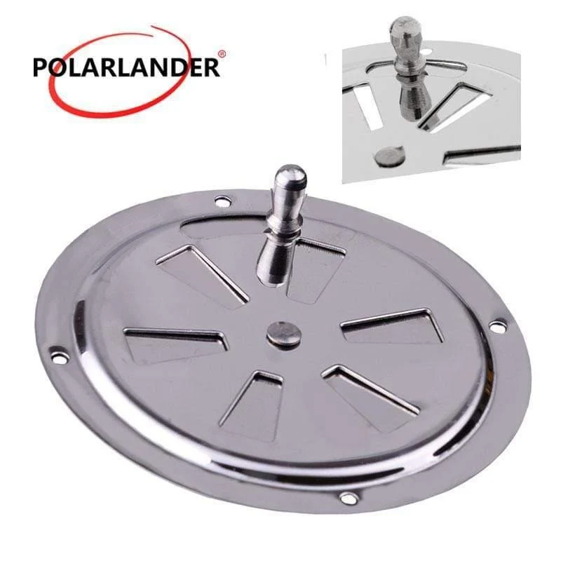 1 Stück Air Vent Großhandelspreis für RV Runde Louvered Ventilatorabdeckung Silber 4 Zoll Edelstahl 316 für Boot Marine 102mm