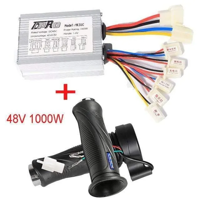 24V/36V/48V 350/500/800/1000W Motor Pinsel Controller Geschwindigkeit drossel Twist Grip Für Elektrische Fahrrad Roller ATV Buggy Bike