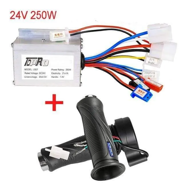 24V/36V/48V 350/500/800/1000W Motor Pinsel Controller Geschwindigkeit drossel Twist Grip Für Elektrische Fahrrad Roller ATV Buggy Bike