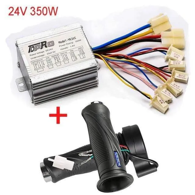24V/36V/48V 350/500/800/1000W Motor Pinsel Controller Geschwindigkeit drossel Twist Grip Für Elektrische Fahrrad Roller ATV Buggy Bike