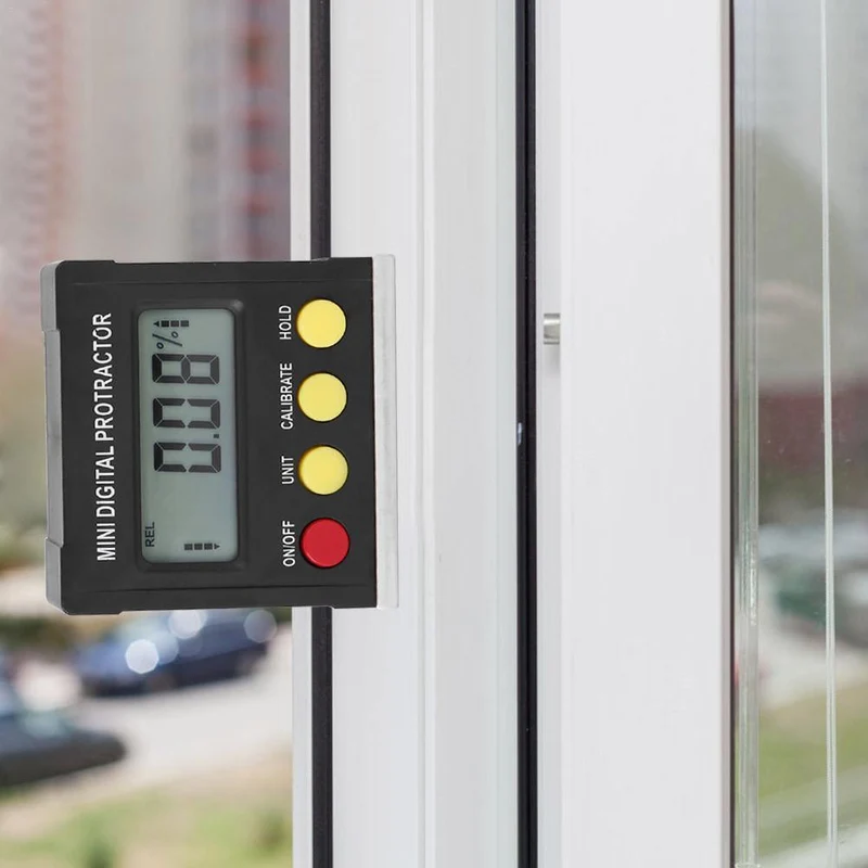Horizontaler Winkelmesser Digitaler Winkelmesser Neigungsmesser Elektronische Nivellierbox Magnetfuß Messwerkzeuge