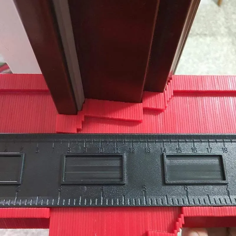 5/6 / 10in Plastic Contour Gauge Unregelmäßiger Former Profil Lineal Gauge Duplicator Vorlage Krümmung Skala Fliesen Laminat-Werkzeug