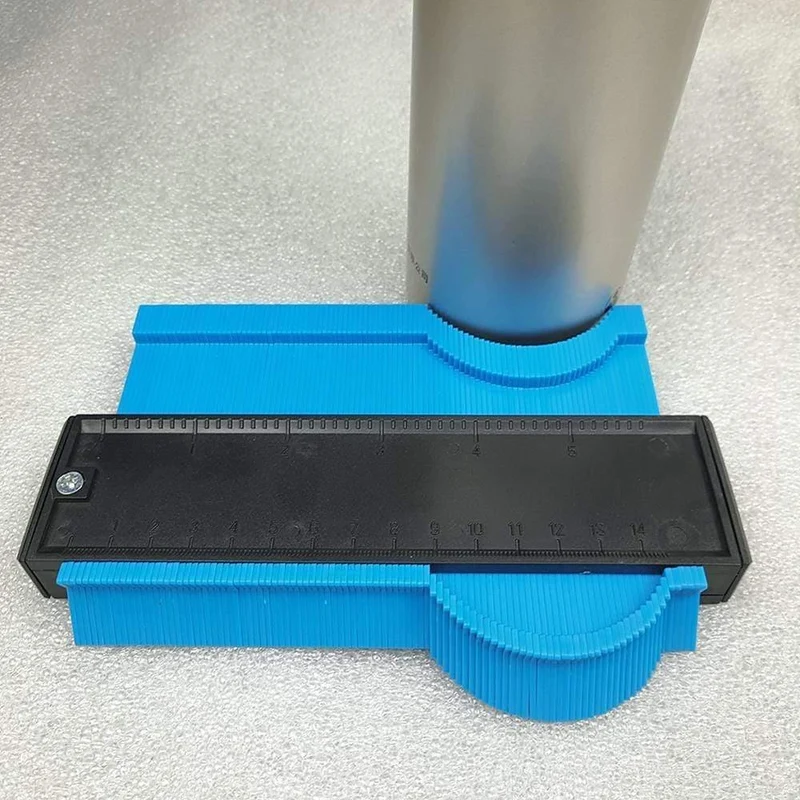 5/6 / 10in Plastic Contour Gauge Unregelmäßiger Former Profil Lineal Gauge Duplicator Vorlage Krümmung Skala Fliesen Laminat-Werkzeug
