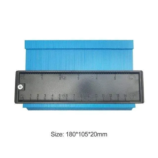 5/6 / 10in Plastic Contour Gauge Unregelmäßiger Former Profil Lineal Gauge Duplicator Vorlage Krümmung Skala Fliesen Laminat-Werkzeug