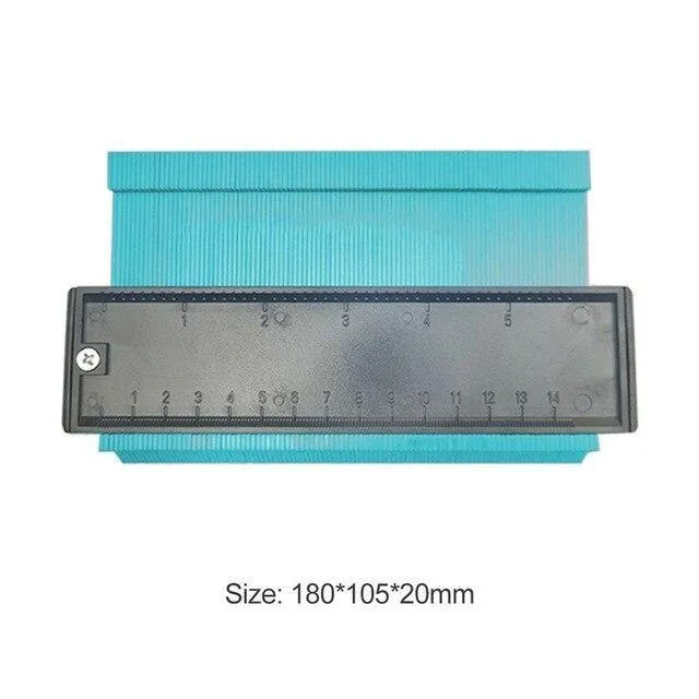 5/6 / 10in Plastic Contour Gauge Unregelmäßiger Former Profil Lineal Gauge Duplicator Vorlage Krümmung Skala Fliesen Laminat-Werkzeug