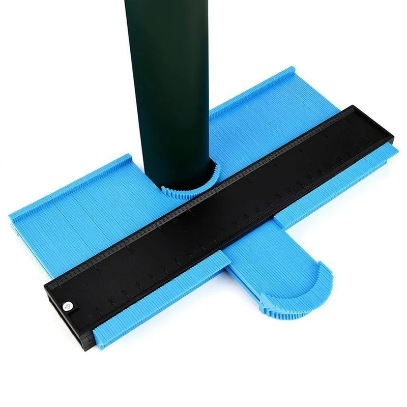 5/6 / 10in Plastic Contour Gauge Unregelmäßiger Former Profil Lineal Gauge Duplicator Vorlage Krümmung Skala Fliesen Laminat-Werkzeug