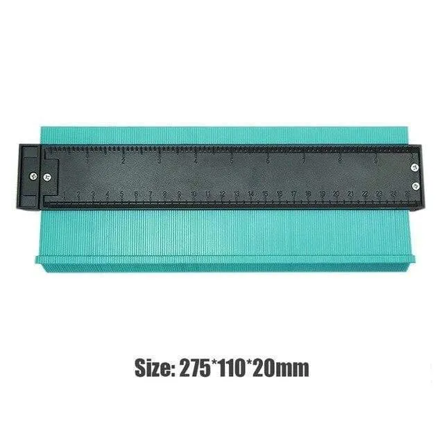 5/6 / 10in Plastic Contour Gauge Unregelmäßiger Former Profil Lineal Gauge Duplicator Vorlage Krümmung Skala Fliesen Laminat-Werkzeug