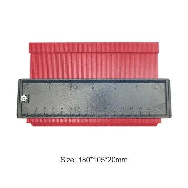 5/6 / 10in Plastic Contour Gauge Unregelmäßiger Former Profil Lineal Gauge Duplicator Vorlage Krümmung Skala Fliesen Laminat-Werkzeug