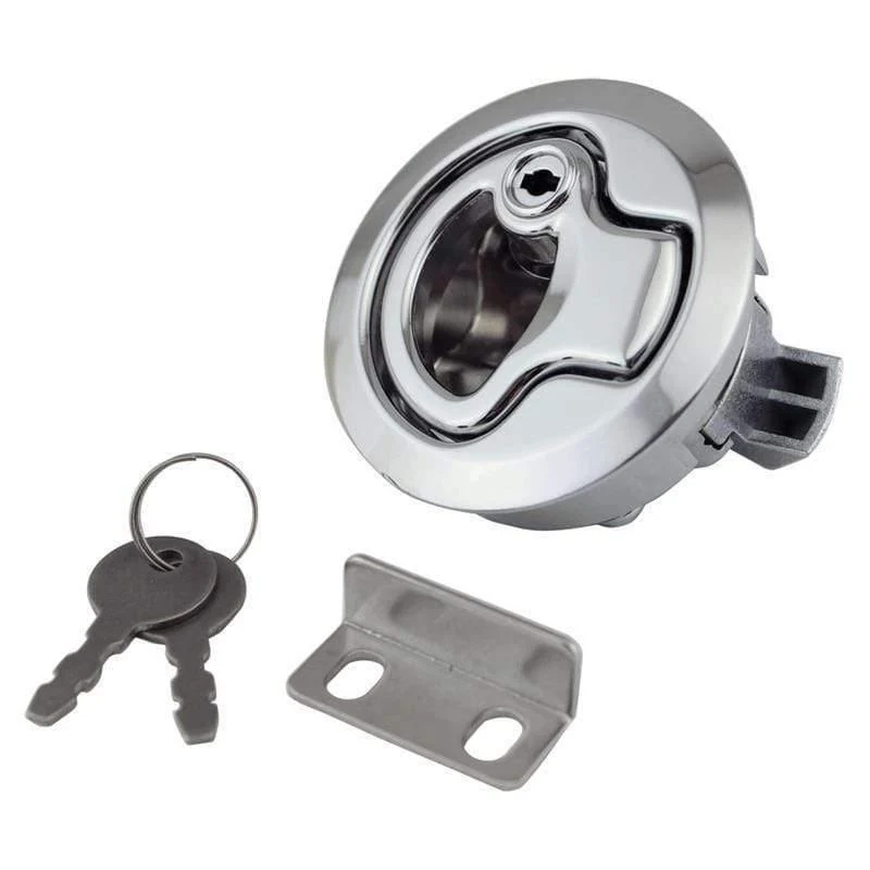Unterputzluke aus Edelstahl, Unterputz-Pull-Verriegelung, Marine-Verriegelung mit Schlüssellift-Slam-Verriegelungs-Hardware für RV Yacht Boat Deck Hatch