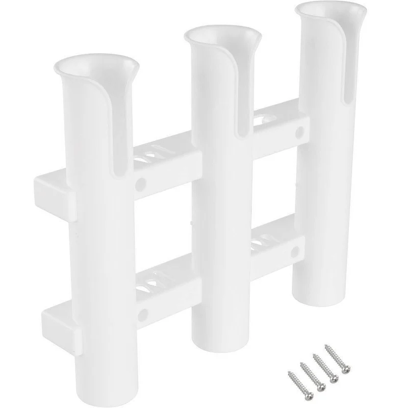 3 rohre Kunststoff Boot Stange Halter Für Boote Marine Yacht Angelrute Rack Buchse Angeln Box Zubehör