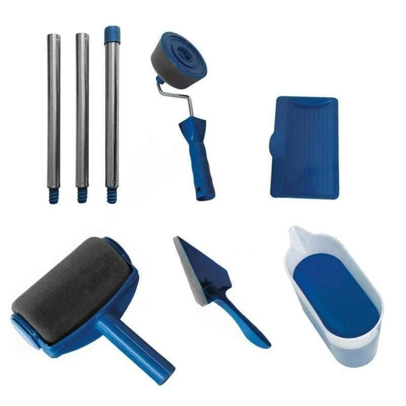 Professionelle dekorative Farbroller Edger Büro Zimmer Wandmalerei Design Paint Runner Pro Roller Pinsel Griff Werkzeug-Sets Haus
