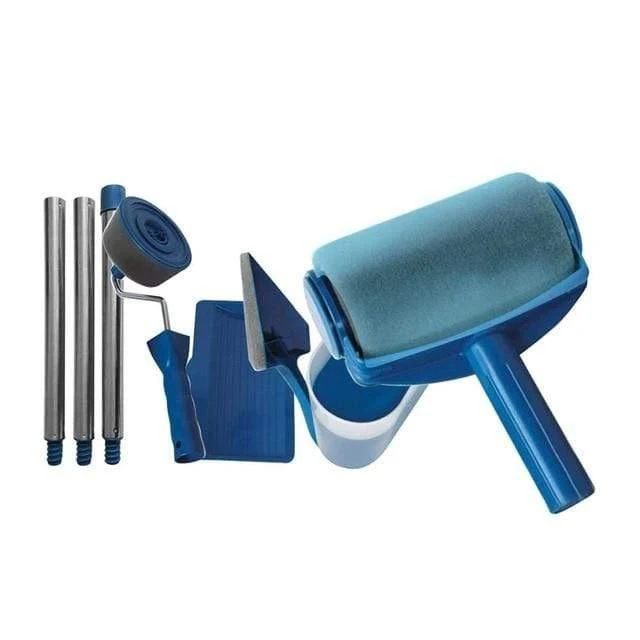 Professionelle dekorative Farbroller Edger Büro Zimmer Wandmalerei Design Paint Runner Pro Roller Pinsel Griff Werkzeug-Sets Haus