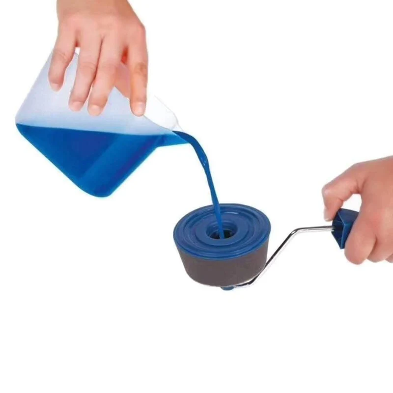 5/8 stücke Farbe Runner Roller Pinsel Griff Werkzeug Strömten Edger Büro Zimmer Wand Malerei Hause Werkzeug Roller Pinsel Set Dropship