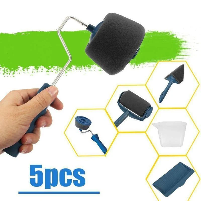 5 Teile/satz Multifunktionale Farbroller Haushalt Hause Renovierung Zimmer Wand Farbroller Pinsel DIY Werkzeuge Malerei Pinsel