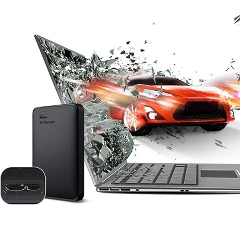 WD tragbare Festplatte 1 TB 2 TB 4 TB externe Festplatte 2.5 Zoll USB 3.0-Festplatte für Laptop-PC