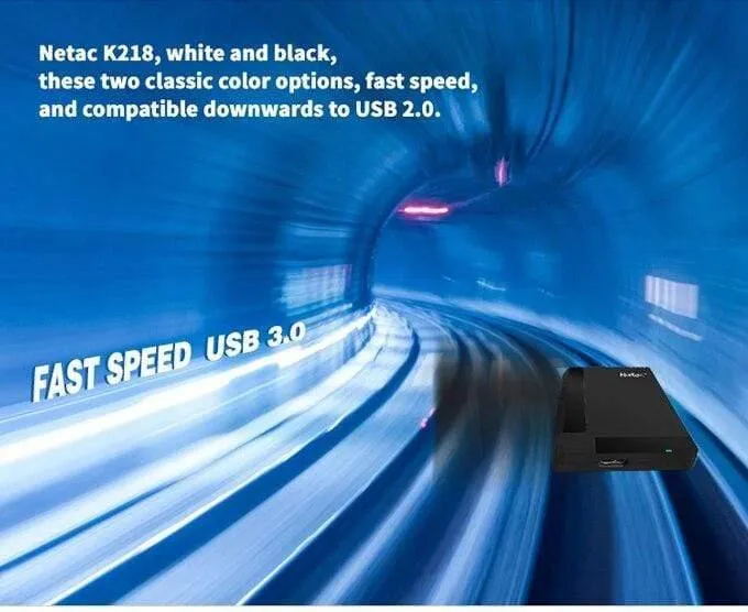 K218 USB 3.0 Festplatte 1 TB 2 TB Flash-Laufwerk 2.5 Zoll Externe tragbare Festplatte LED-Laufwerk für Windows Mac System 5400 U / min