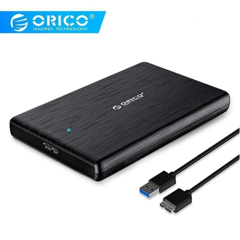 HDD-Gehäuse 2.5 SATA auf USB 3.0 Festplattengehäuse für SSD-Festplatte, HDD-Box Typ C 3.1 Gehäuse, unterstützt externe UASP HD-Festplatte