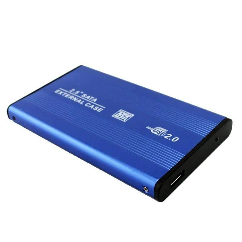 Aluminiumlegierungsgehäuse HDD-Gehäuse 2.5 Zoll USB 2.0 zu SATA Externe mobile Festplattenbox HDD-Gehäuse Festplattengehäuse