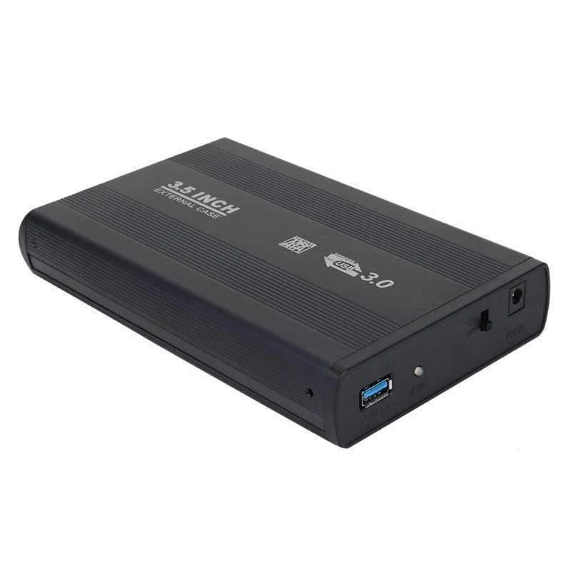 3.5-Zoll-Festplattengehäuse SATA auf USB3.0-Aluminiumlegierung HDD-Box Externes Festplattengehäuse mit USB-Kabel für Computer-Laptop