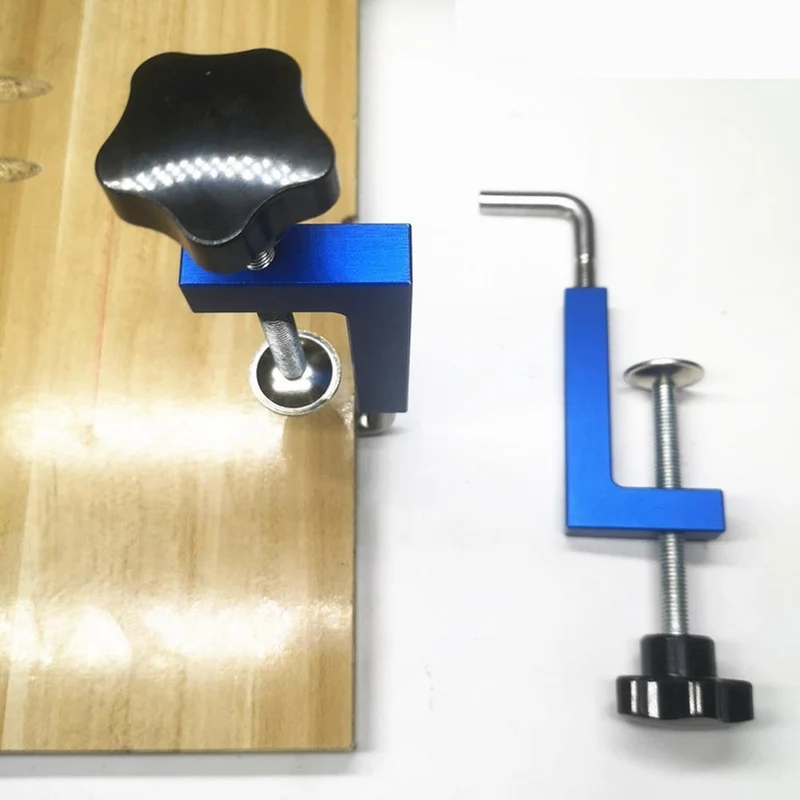 2PCS Zaun Klemme Halte Clip Langlebig Leuchten Holzbearbeitung Druck Feeder Befestigung DIY Professionelle Zubehör Praktische
